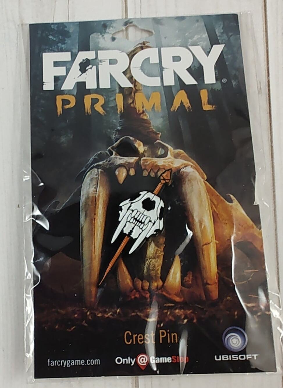 Far Cry Primal GameStop Exclusive Sabertooth Tiger Crest Pin-Hat, Lapel, Jacket